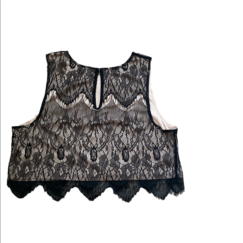 Express brand, black lace flower, largeP size